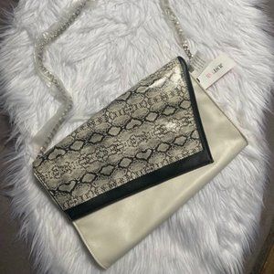 Just Fab Cross body Snake print bag